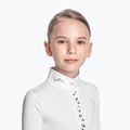 FERA Equestrian camicia da competizione da bambino bianca/farfalla 2