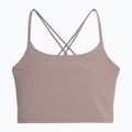 Top yoga donna 4F F270 marrone chiaro 3