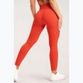 Leggings da allenamento donna Gym Glamour Push Up corallo 18