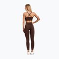 Leggings allenamento donna Gym Glamour Push Up cioccolato 4