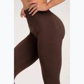 Leggings allenamento donna Gym Glamour Push Up cioccolato 7
