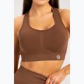 Reggiseno fitness Gym Glamour Push Up cioccolato 3
