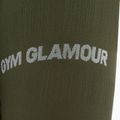 Leggings da allenamento donna Gym Glamour Push Up kaki 8