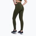 Leggings da allenamento donna Gym Glamour Push Up kaki 4