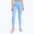 Leggings da allenamento donna Gym Glamour Push Up blu baby