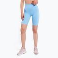 Pantaloncini da allenamento donna Gym Glamour Push Up blu baby