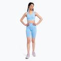 Pantaloncini da allenamento donna Gym Glamour Push Up blu baby 2