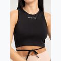 Top da allenamento donna Gym Glamour Tied nero 3
