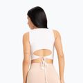 Top da allenamento donna Gym Glamour Tied bianco 2