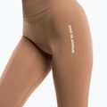 Leggings da allenamento donna Gym Glamour Compress cappuccino 4