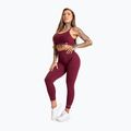 Leggings da allenamento donna Gym Glamour Push Up 2.0 merlot 2