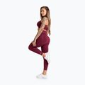 Leggings da allenamento donna Gym Glamour Push Up 2.0 merlot 4