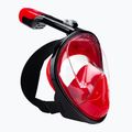 Maschera integrale per lo snorkeling AQUASTIC SMA-01SC rosso