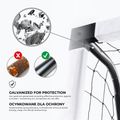 Porta da calcio OneTeam One 300 x 200 cm in acciaio zincato bianco/nero 13