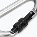 Salewa Carbiner a forma di D con vite grigio 3