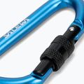 Salewa Carbiner a forma di D con vite blu 3