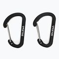 Salewa Moschettone Flat Wiregate 2 pezzi nero