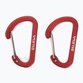 Salewa Moschettone Flat Wiregate 2 pezzi arancione