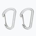 Salewa Moschettone Flat Wiregate 2 pezzi grigio