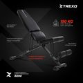 Panca da allenamento XTREXO B200 nero 5