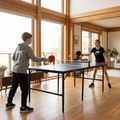 Tavolo da ping pong per bambini OneTeam OT-MTI-02 blu 4