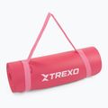 XTREXO NBR 15 mm tappetino per esercizi con cintura rosa 11