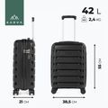 KADVA Cayes valigia da viaggio 42 l nero 3