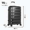 KADVA Cayes valigia da viaggio 75 l nero 3