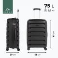 KADVA Cayes valigia da viaggio 75 l nero 3