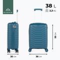 Valigia da viaggio a mano KADVA Sancho 38 l blu 3