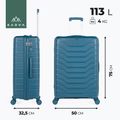 Valigia da viaggio grande KADVA Sancho 113 l blu 3