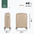Valigia da viaggio a mano KADVA Brava 40 l beige 3