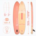 Set tavola SUP gonfiabile AQUASTIC Perth 10'8" allround orange 16