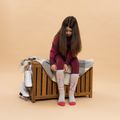 Calze da sci per bambini KADVA Woolan Jrg grigio/rosa 2