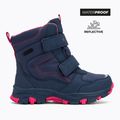 Stivali da neve per bambini KADVA Snowey Mid WaterProof blu/navy/fucsia 2
