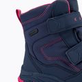 Stivali da neve per bambini KADVA Snowey Mid WaterProof blu/navy/fucsia 9