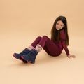 Stivali da neve per bambini KADVA Snowey Mid WaterProof blu/navy/fucsia 3