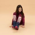 Stivali da neve per bambini KADVA Snowey Mid WaterProof blu/navy/fucsia 11