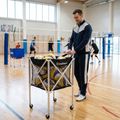 Carrello per palloni da pallavolo OneTeam Black slot 4