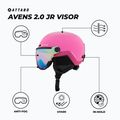 Casco da sci per bambini ATTABO Avens 2.0 Jr Visor pink 2