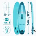 Set tavola SUP gonfiabile AQUASTIC Perth Pro 11'2" all-round green 19