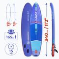 Set tavola SUP gonfiabile AQUASTIC Perth Pro 11'2" all-round blue 21