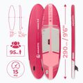 Set tavola SUP gonfiabile AQUASTIC Compact 9'6" pink 20