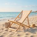 Lettino da spiaggia AQUASTIC Sunlito beige 4