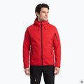 Felpa da trekking uomo KADVA Arix WP 5K/3K softshell ibrida rossa