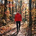 Felpa da trekking uomo KADVA Arix WP 5K/3K softshell ibrida rossa 5