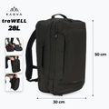 Zaino da trekking KADVA traWELL 28 l nero 2