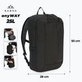 Zaino da trekking KADVA anyWAY 25 l nero 2