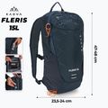 Zaino da trekking KADVA Fleris 15 l blu navy 2