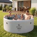 Piscina gonfiabile AQUASTIC ONSEN drop stitch 1200 l 178 cm grigia 3